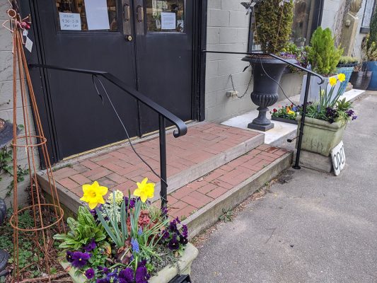 Custom Metal Handrail with Vines and Leaves