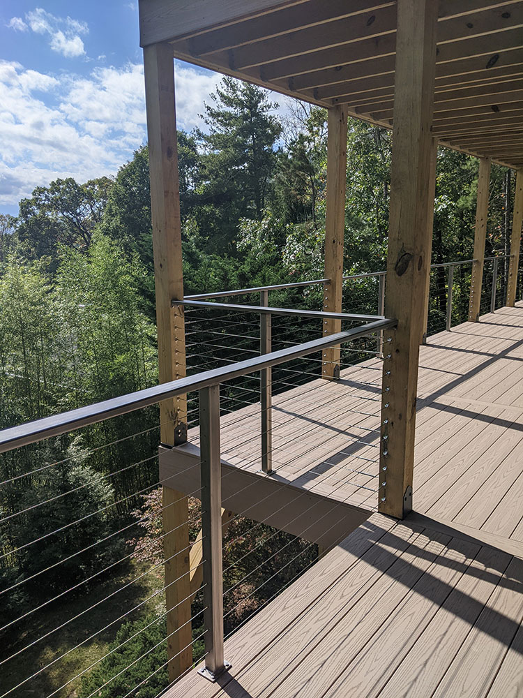 Custom Stainless Steel Cable Railing Asheville NC