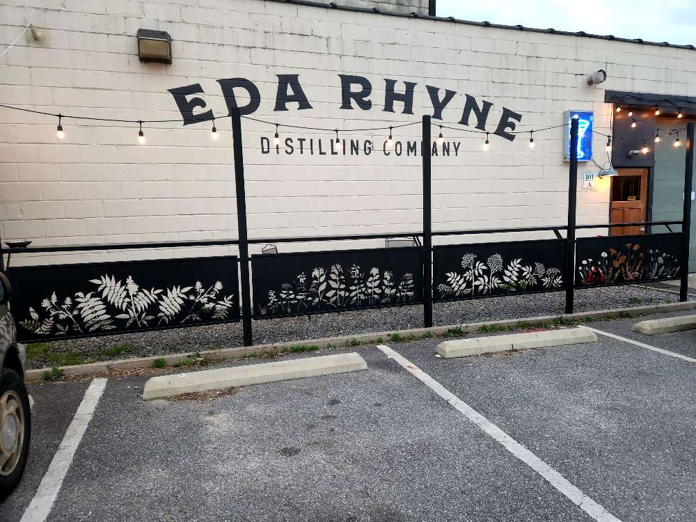 Outdoor Bar and Decorative Panels for Eda Rhyne Distillery in Biltmore, Asheville, NC