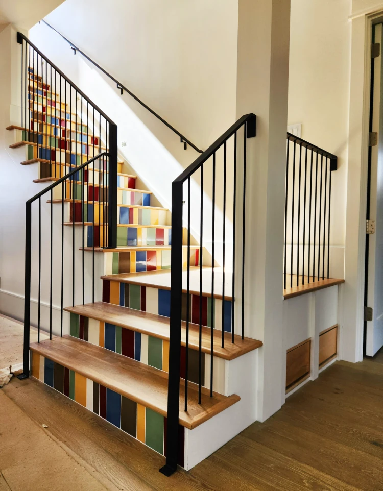 Custom Interior Steel Stair Railings