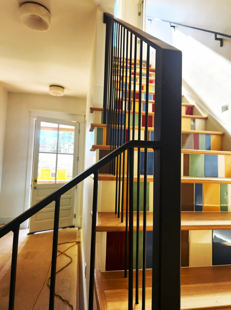 Custom Interior Steel Stair Railings